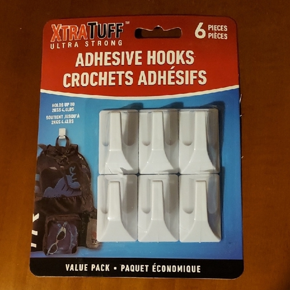 Ultra Strong Adhesive Hooks - White